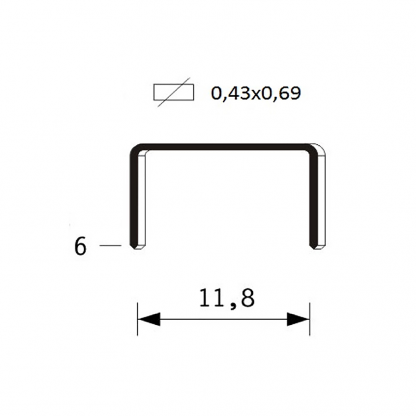 disegno tecnico di punto per spillatrice art 126