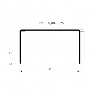 disegno tecnico di punto per spillatrice art 35