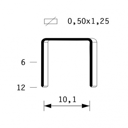 disegno tecnico di punto per spillatrice art 73