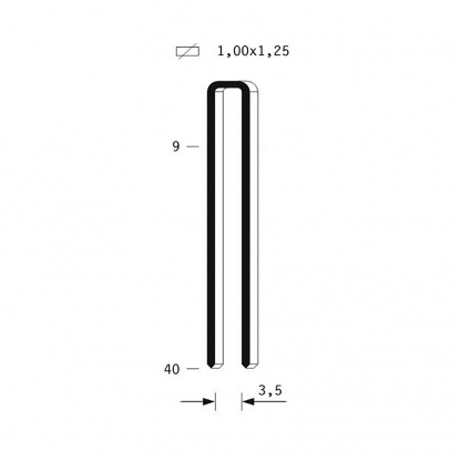 disegno tecnico di punto per spillatrice art 90